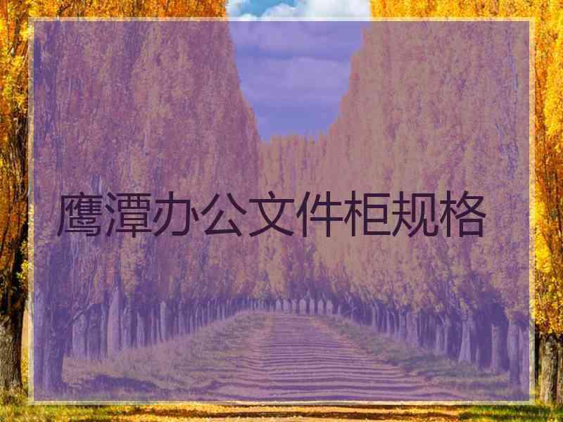 鹰潭办公文件柜规格