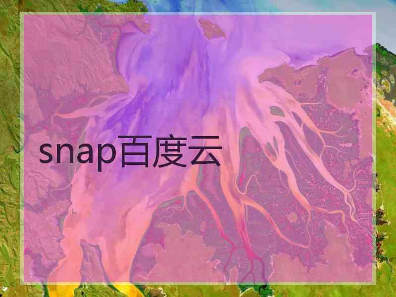 snap百度云