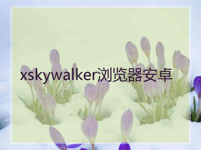 xskywalker浏览器安卓