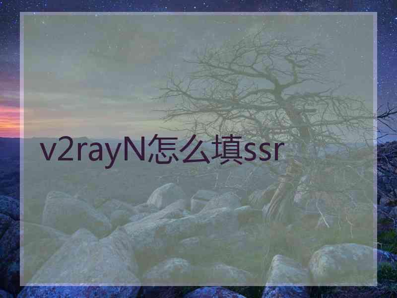v2rayN怎么填ssr