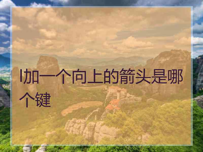 l加一个向上的箭头是哪个键