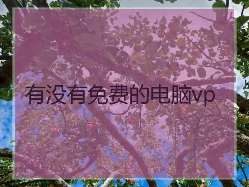 有没有免费的电脑vp