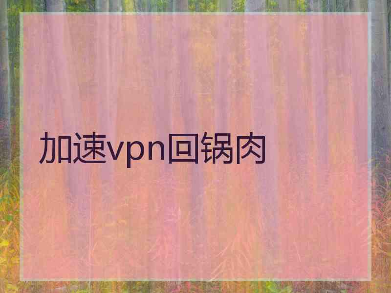 加速vpn回锅肉
