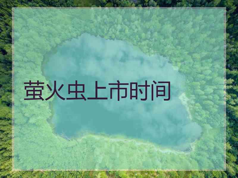 萤火虫上市时间