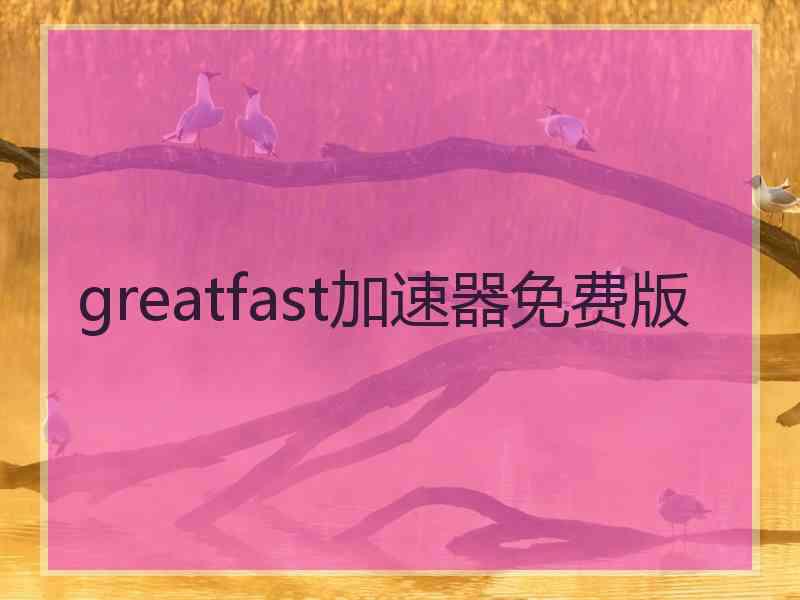 greatfast加速器免费版