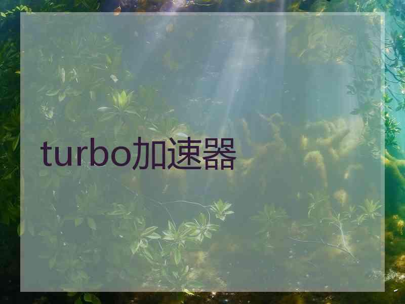 turbo加速器