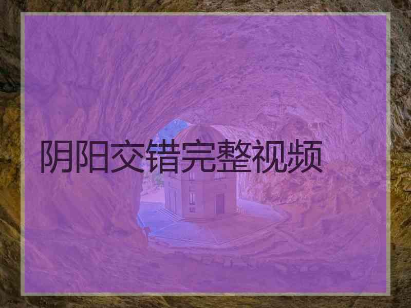 阴阳交错完整视频