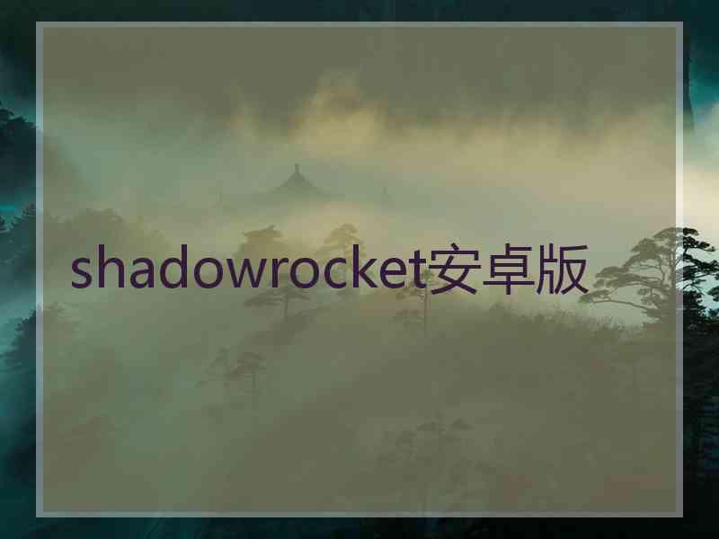 shadowrocket安卓版