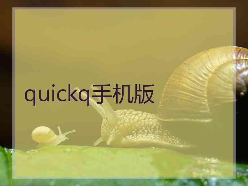 quickq手机版