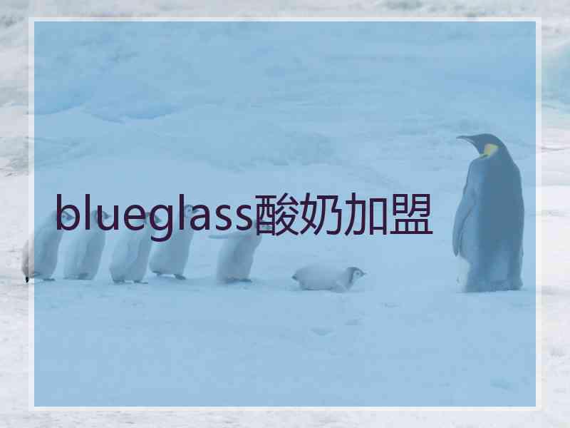 blueglass酸奶加盟