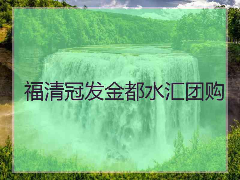 福清冠发金都水汇团购