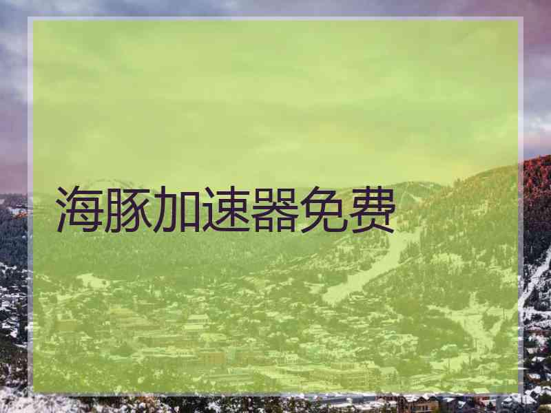 海豚加速器免费