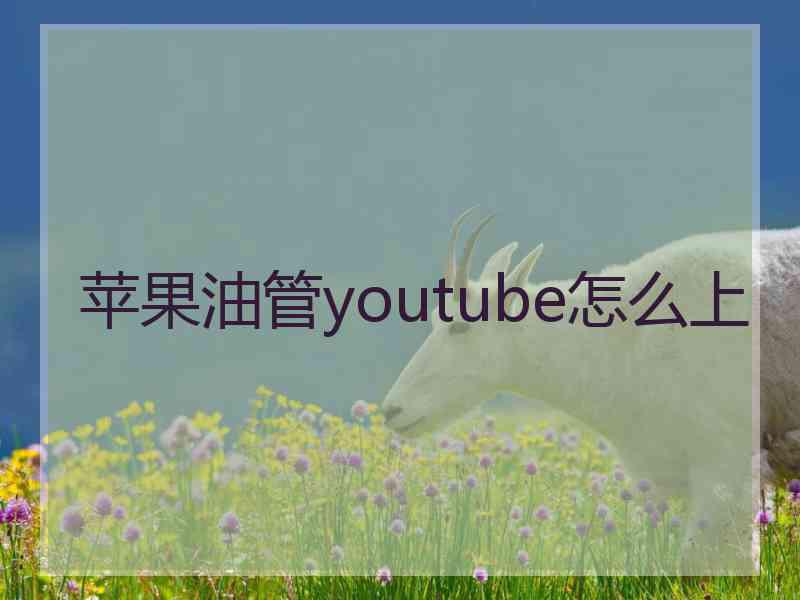 苹果油管youtube怎么上