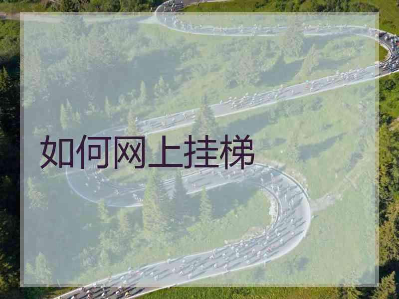如何网上挂梯