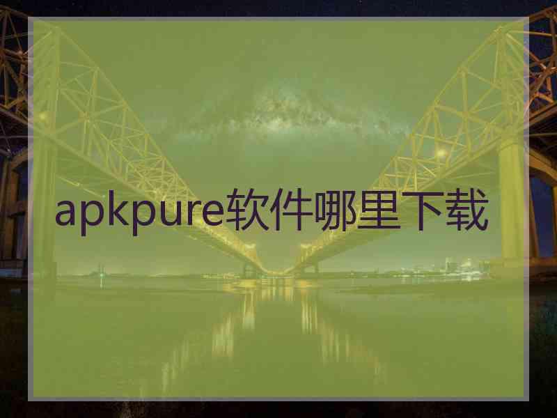 apkpure软件哪里下载