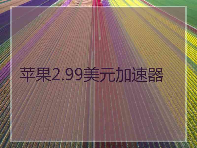 苹果2.99美元加速器