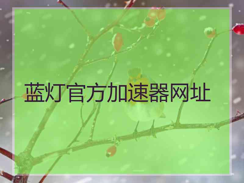 蓝灯官方加速器网址