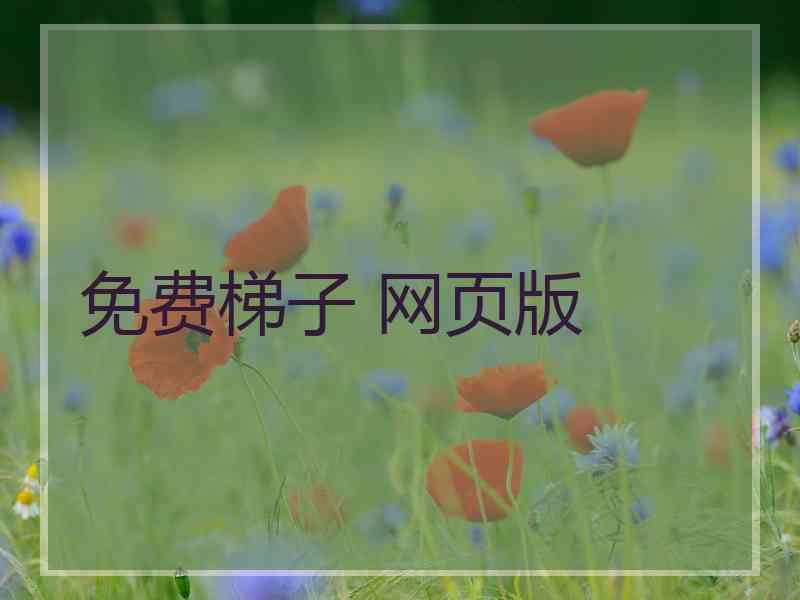 免费梯子 网页版