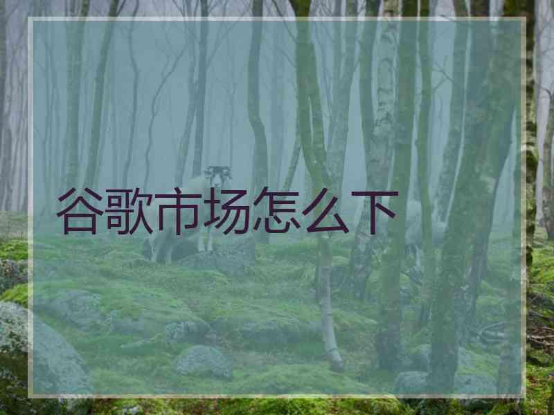 谷歌市场怎么下