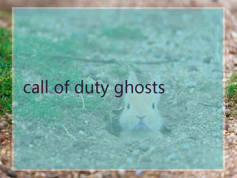 call of duty ghosts