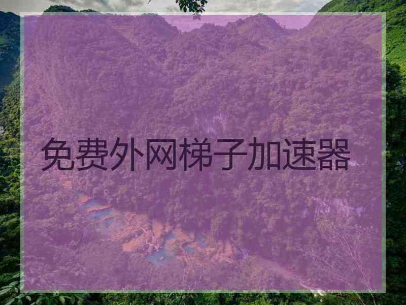 免费外网梯子加速器