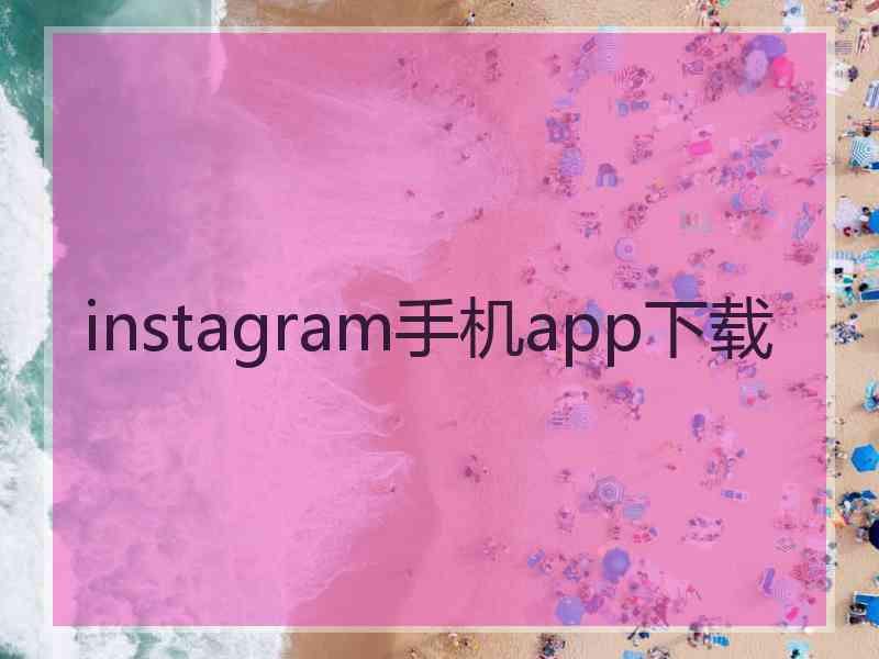 instagram手机app下载