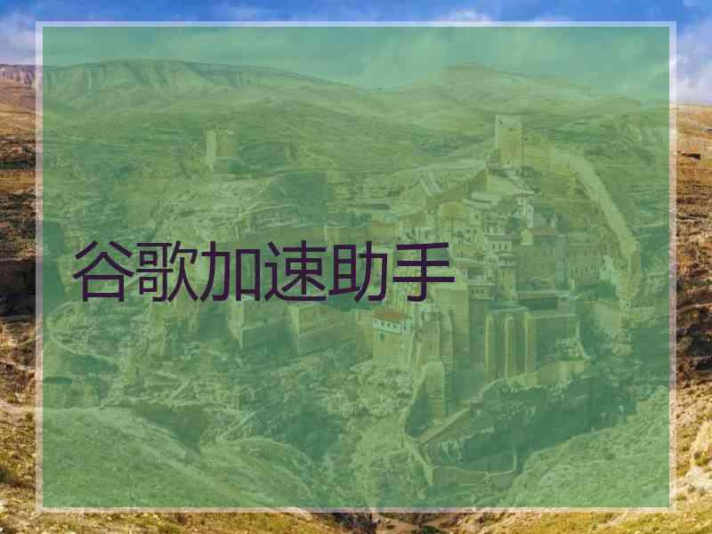 谷歌加速助手